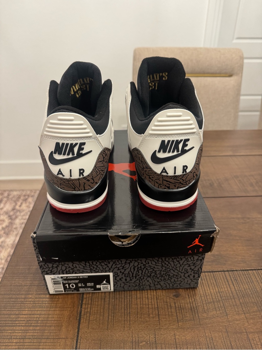 Jordan Retro 3 “Worlds Best” - Picture 3 of 4